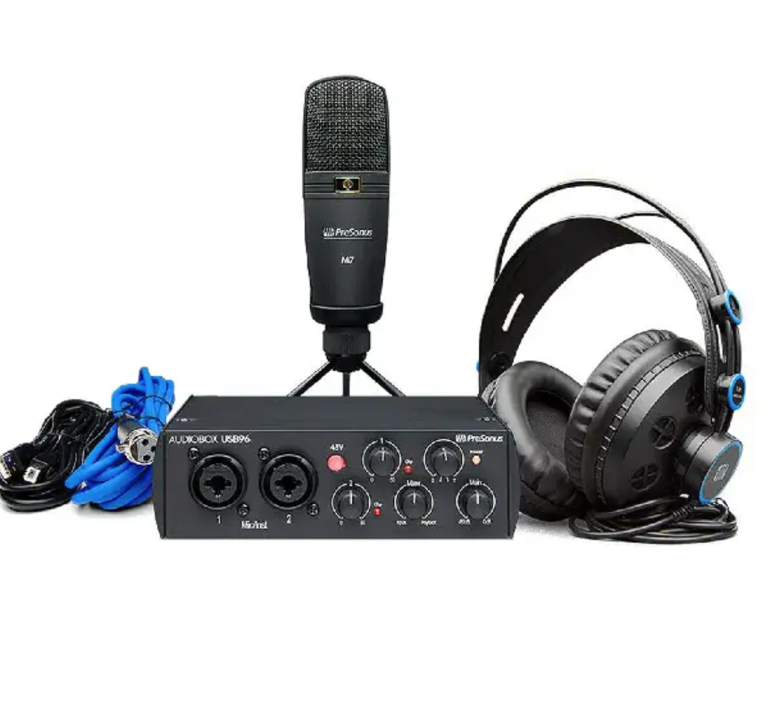 Presonus Audiobox USB 96 Studio recording bundle