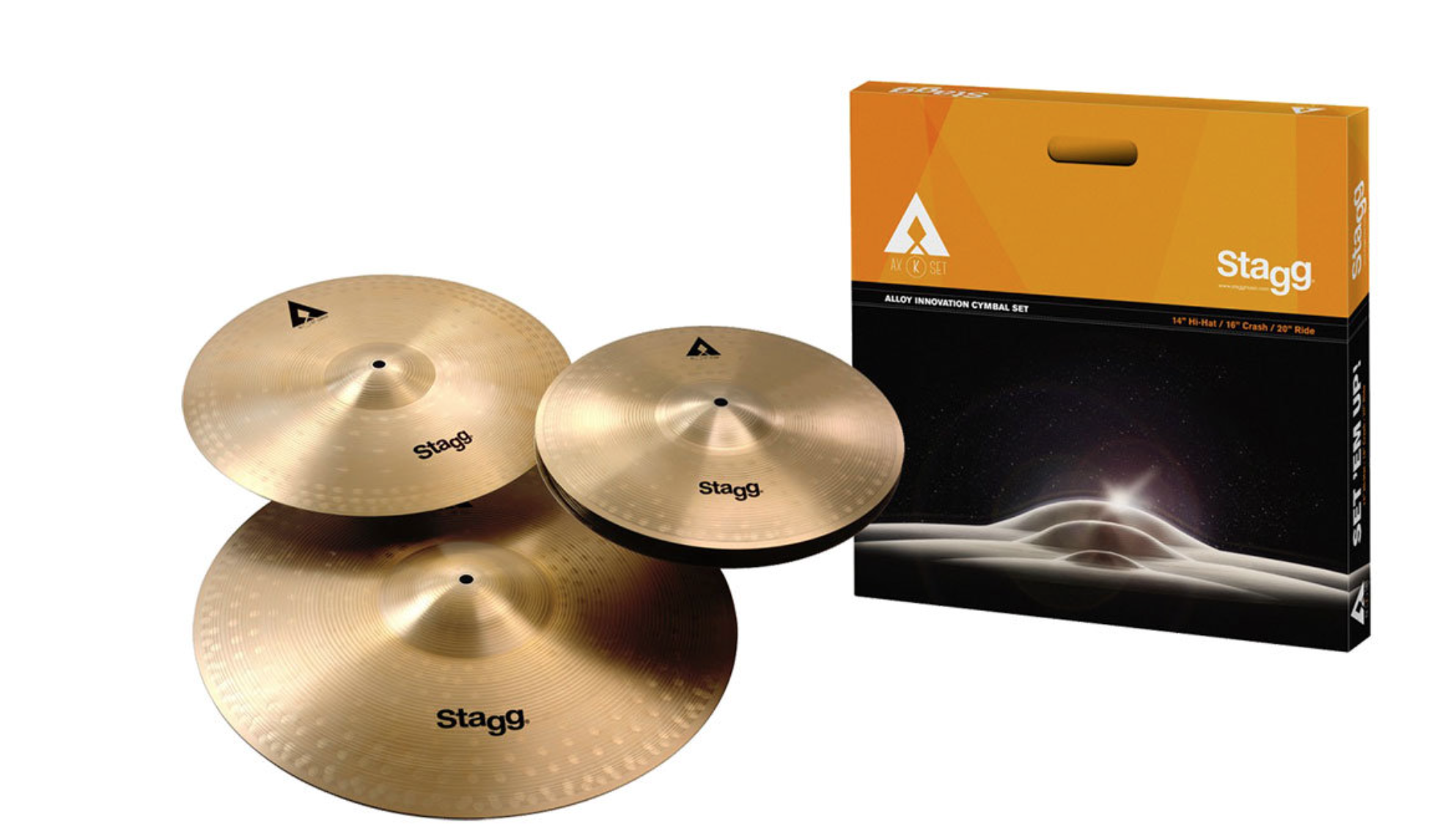 stagg cymbals set AXK
